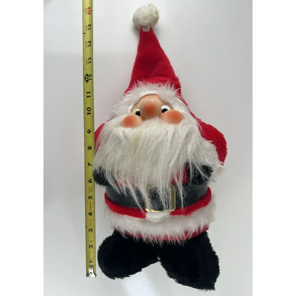 Vintage Plush Rennoc Santakins Santa Claus Doll Plush 15